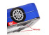 SILLYME Metal Car Shaped Pencil Box case with Wheels & Movable car Seats (Blue) | Pencil Box for Boys